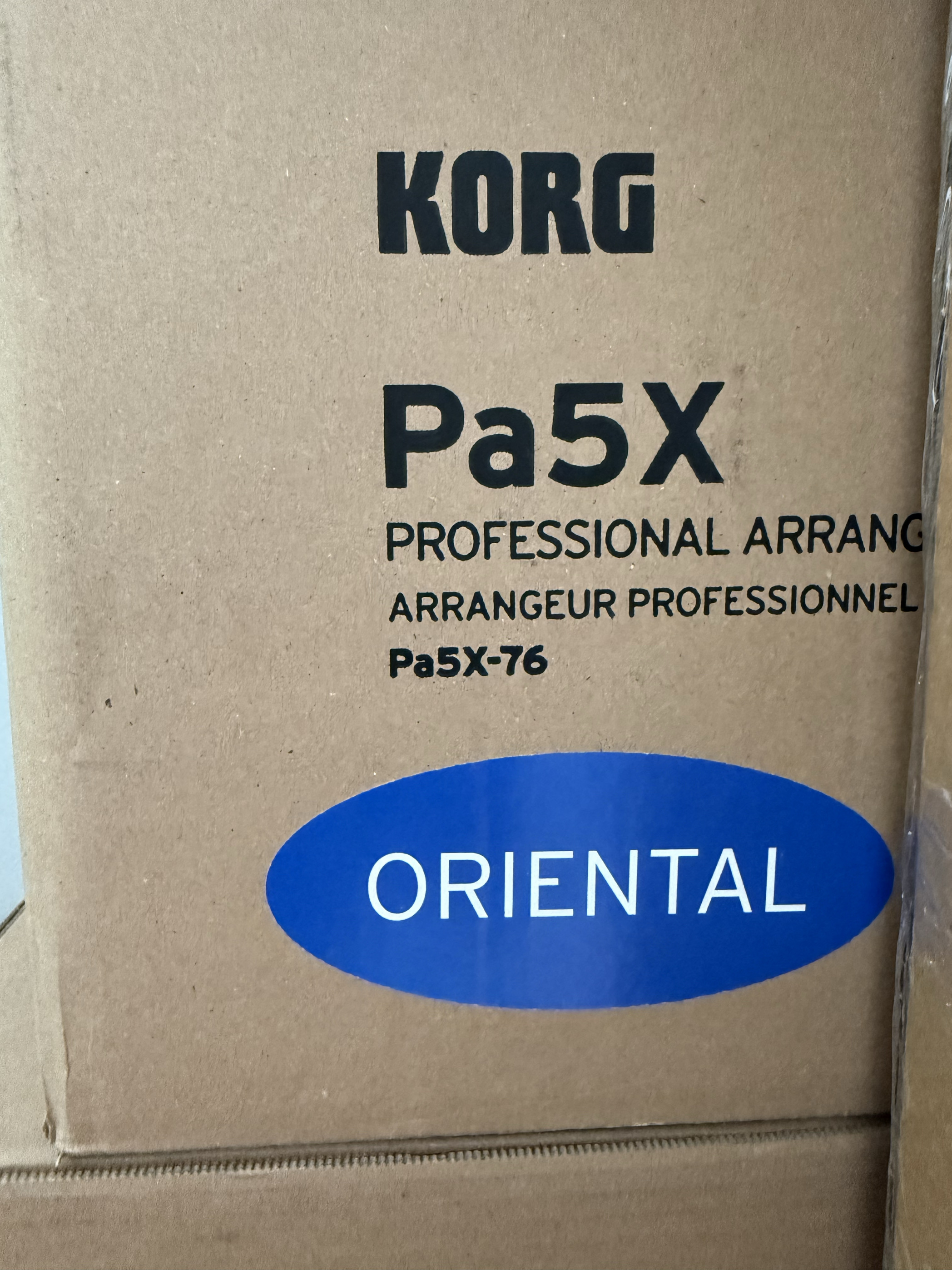 二手仅拆封korg pa5x Oriental 76键中东版电子琴编曲键盘展示琴