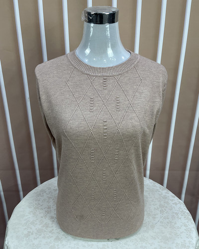 妈妈装洋气村色长袖羊毛衫