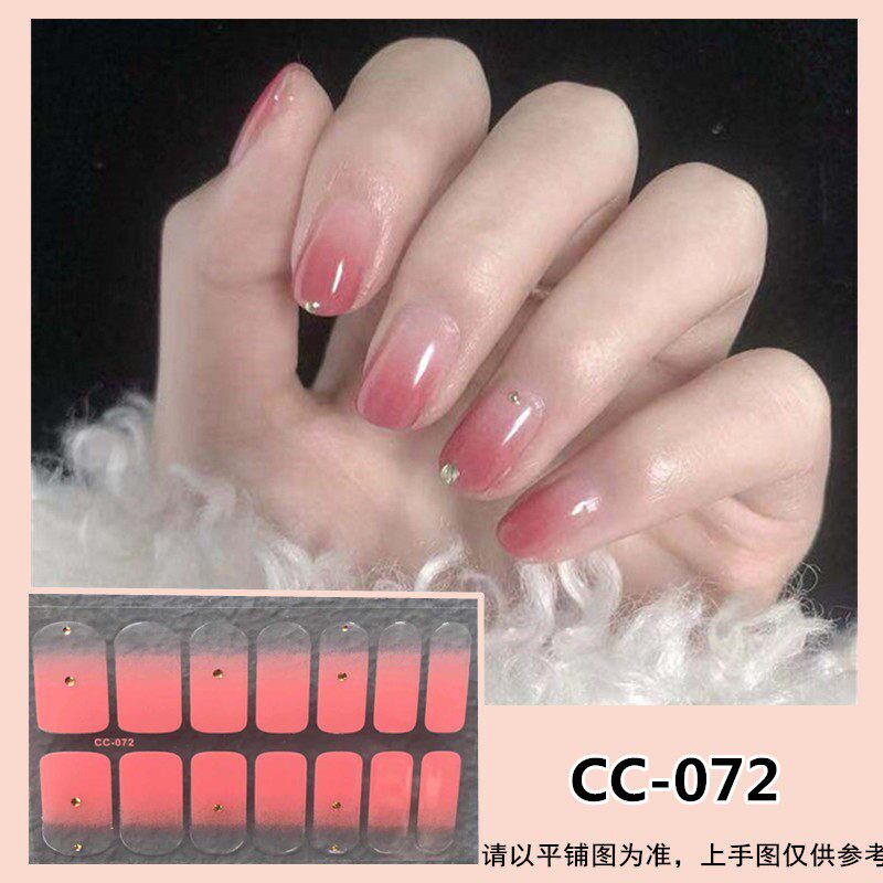 网红春夏防水持久3d指甲贴纸贴片女免烤穿戴美甲全贴纸免洗甲油膜