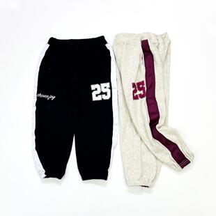 休闲长裤 外贸日单 男女童春秋纯棉毛圈束脚收脚卫裤 型妥妥滴 子 版