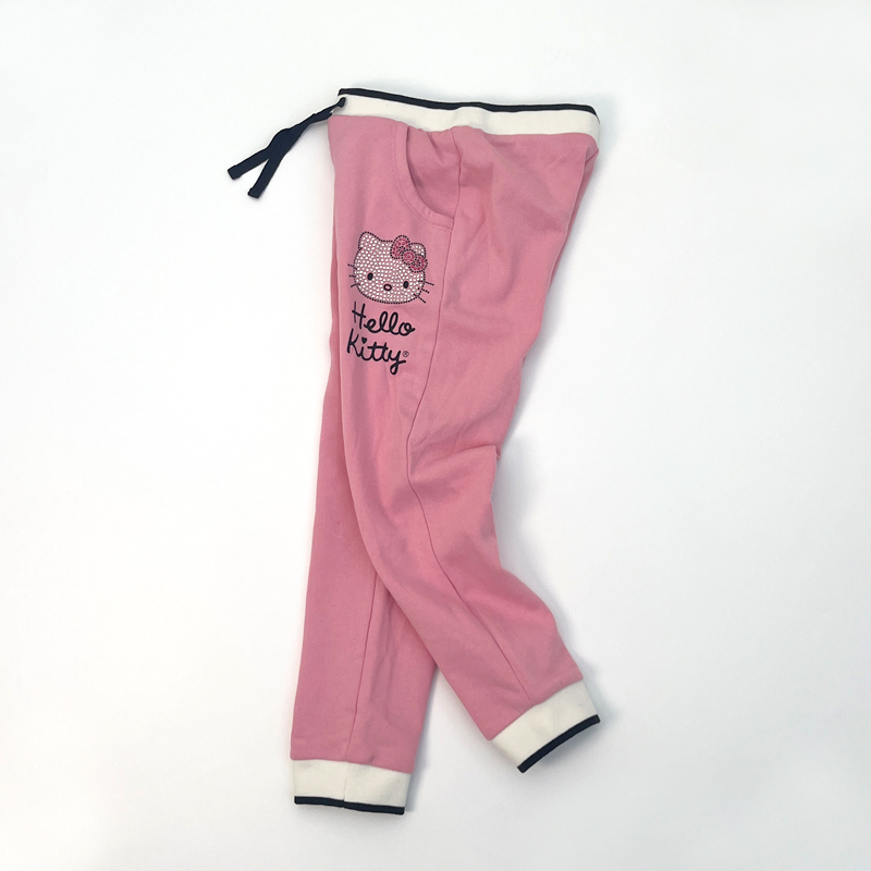 女童薄绒拉绒运动裤休闲裤