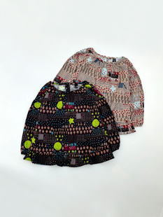 女童宝宝春秋季 春秋bi备单品 长袖 娃娃衫 上衣 日单 衬衫 一眼喜欢