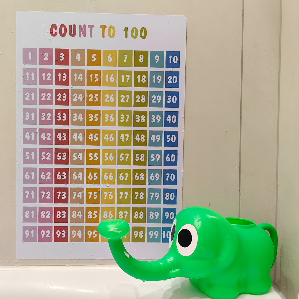 ins儿童数学早教防水百数表