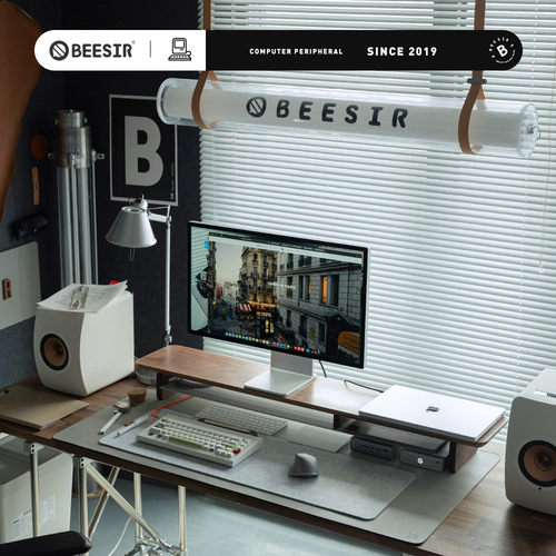 BEESIR桌面显示器增高架收纳支架