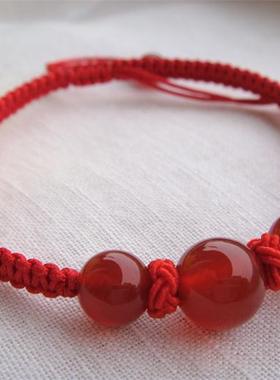 本命年开运编织红绳手链