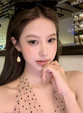 冰山美人镶钻水滴吊坠耳环