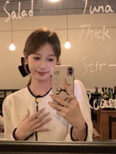 秋冬黑色丝绒大蝴蝶结发夹头饰女后脑勺发饰 气质千金 蜜桃茶