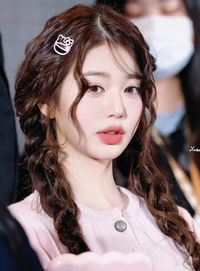 张元英同款~粉色镂空kitty猫发夹可爱卡通刘海侧边少女碎发bb夹子