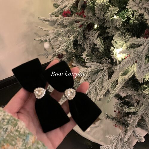 蜜桃茶财阀千金日常蝴蝶结发夹