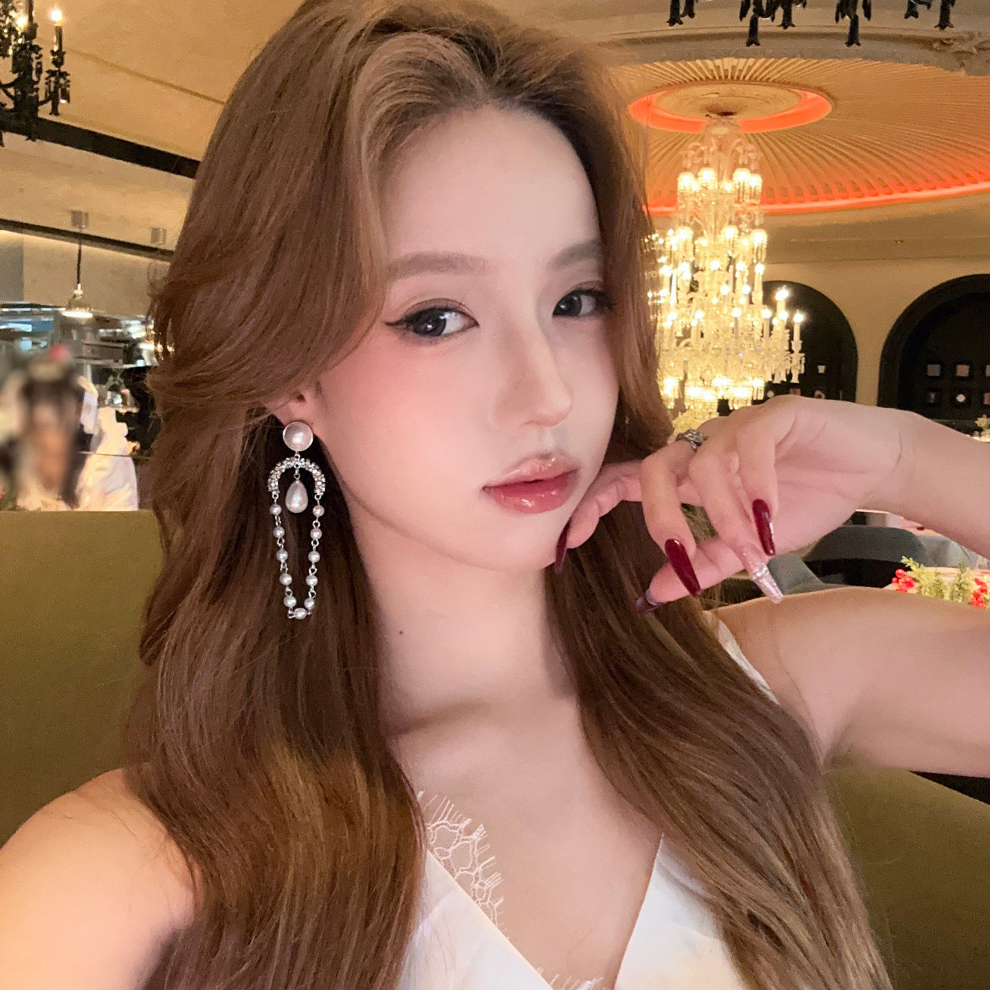 【蜜桃茶】珠华摇曳 珍珠长款流苏耳环女轻奢高级感气质礼服耳饰,饰品/流行首饰/时尚饰品新,耳环,淘宝优惠券,粉丝福利购,淘宝优惠卷