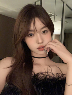 【蜜桃茶】酷感拿捏~大嫂同款pu皮choker锁骨链项圈颈链脖子配饰