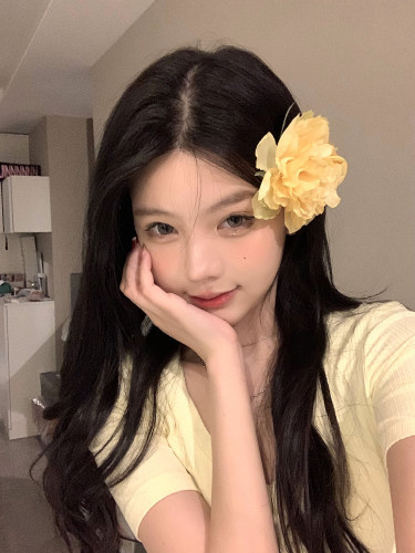 peachtea彩色花花发夹