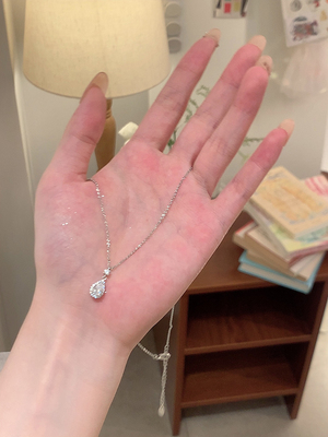 peachtea精致锆石项链