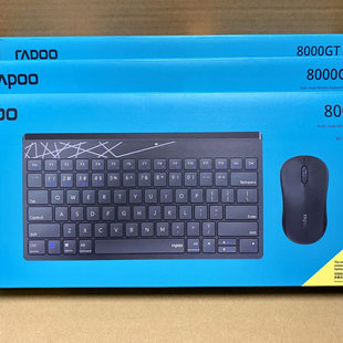 雷柏8000GT蓝牙无线鼠标键盘手机平板工业数控工业级88键笔记本