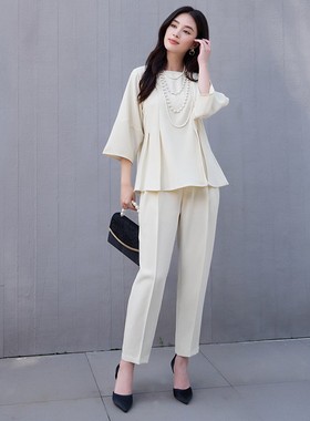 2026新款秋季两件套装裤子女士春秋季上衣休闲裤子时尚套装88661