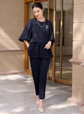 2026新款春季两件套装裤子长袖上衣裤子女士春秋季时尚套装88669