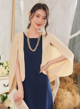 新款短款小外套开衫女士斗蓬式婚礼宴会披肩春秋天旗袍外搭88506