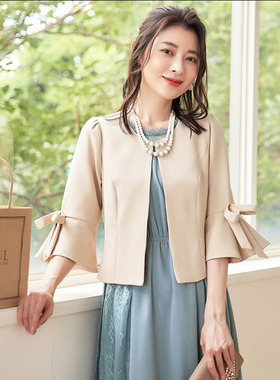 短款小外套开衫简约女士外衣春秋天外搭小西装裙子旗袍披肩88551