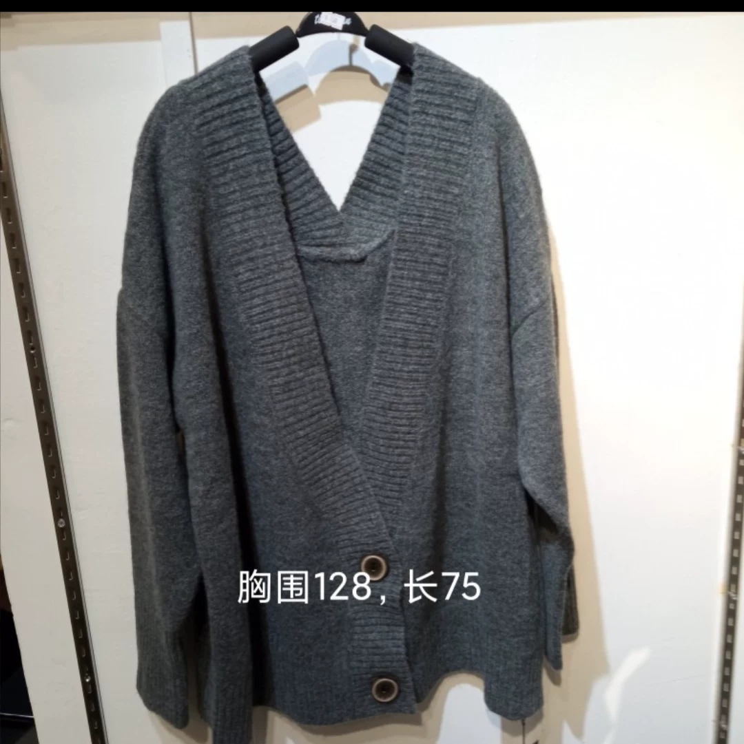 品牌羊毛开衫女保暖时尚潮流休闲女装百搭秋冬羊毛针织外套羊绒衫