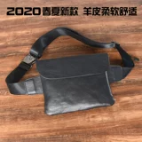 Тонкая поясная сумка подходит для мужчин и женщин, нагрудная сумка для влюбленных, модная сумка на одно плечо, из натуральной кожи, в корейском стиле