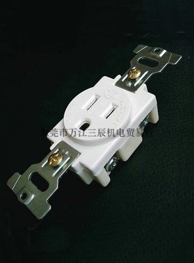 台湾隆光/LKEW暗装美式插座LK3021F 15A125V白色工业机器配电配线