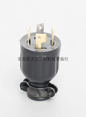 日本美国电机AMERICAN DENKI引挂形橡胶插头4222R 20A250V4P自锁