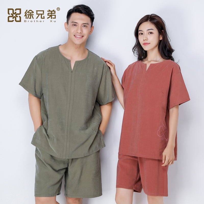 徐兄弟汗蒸服女大码加肥情侣丝绵