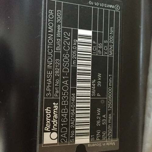 可维修2AD164B-B35OA1-DS06-C2V2，力士乐电机