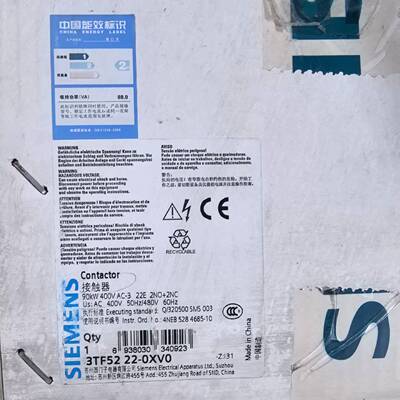 可维修3TF52 22-0XV0，AC40，西门子交流接触器线圈电压