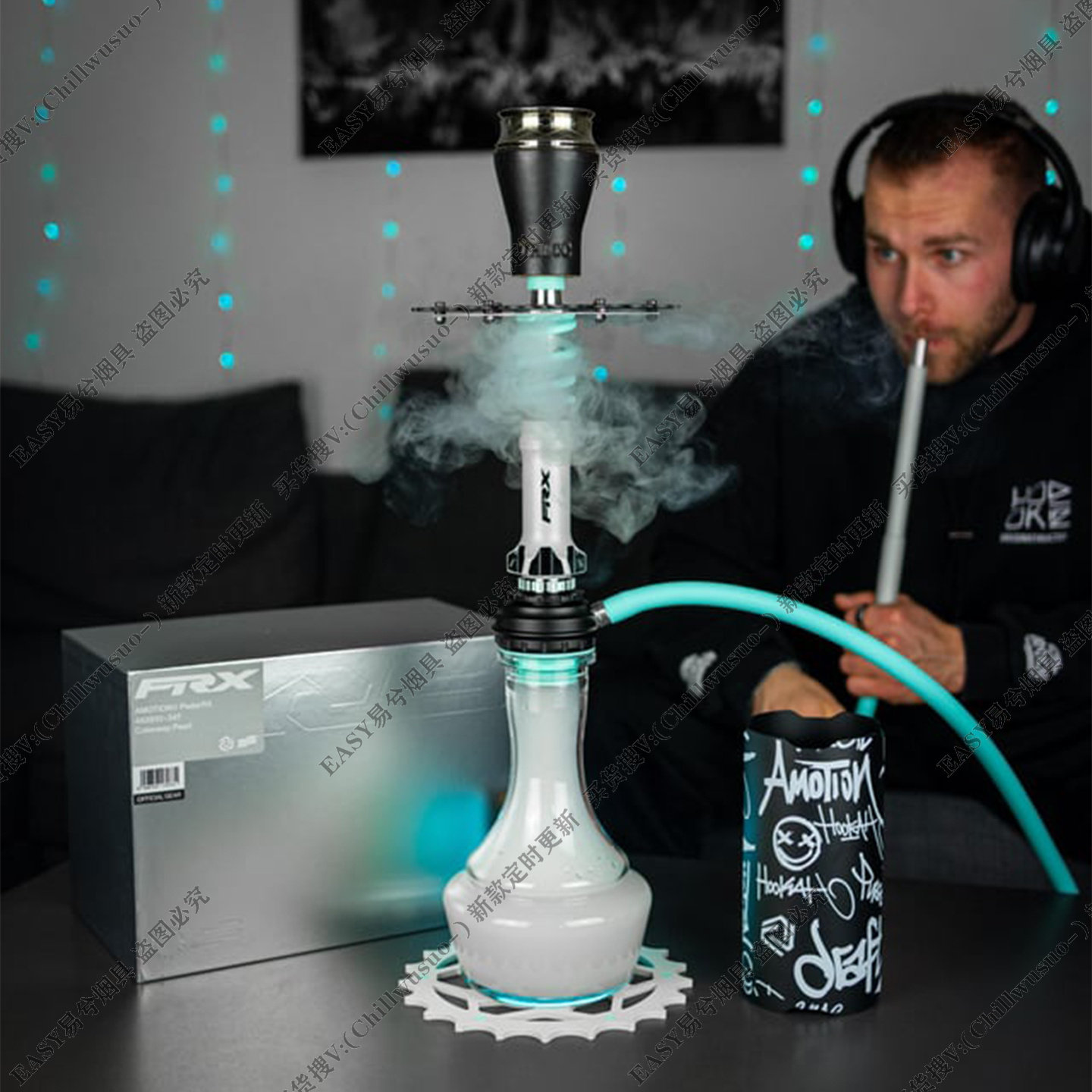 AmotionPRX阿拉伯车轮盘水烟壶