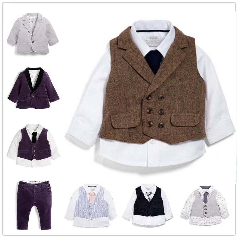 现货五折清仓 mamas&papas男童 生日礼服 西服领带 衬衫马甲长裤l图片