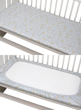 床笠婴儿床纯棉a类母婴级幼儿园床单儿童拼接床垫保护罩宝宝床罩