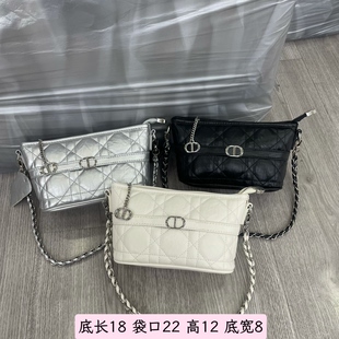小元宝菱格链条女包2026新款韩版个性高级质感百搭通勤斜挎包潮