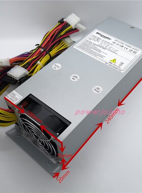 全新500W工控机架式2U服务器电源JCI-5012PP-1M1主动式PFC宽电压