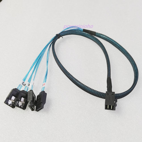 SFF8643反向线SAS转4SATA70CM长