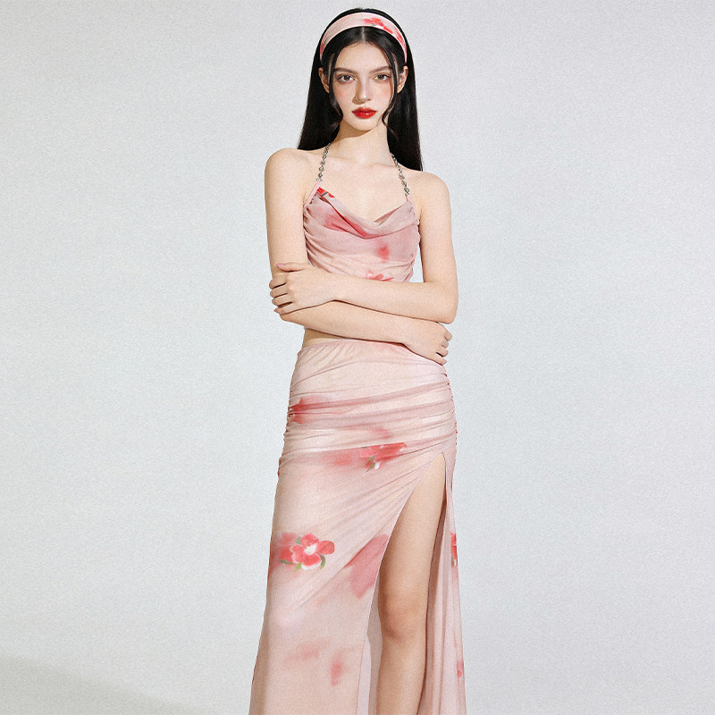 anqinwind分体泳衣女度假纯欲风高级感泡温泉小胸聚拢比基尼泳装