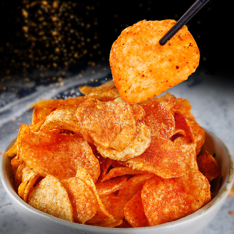 贵州特产香脆麻辣洋芋片袋装 香辣土豆片 油炸干货小吃马铃薯零食