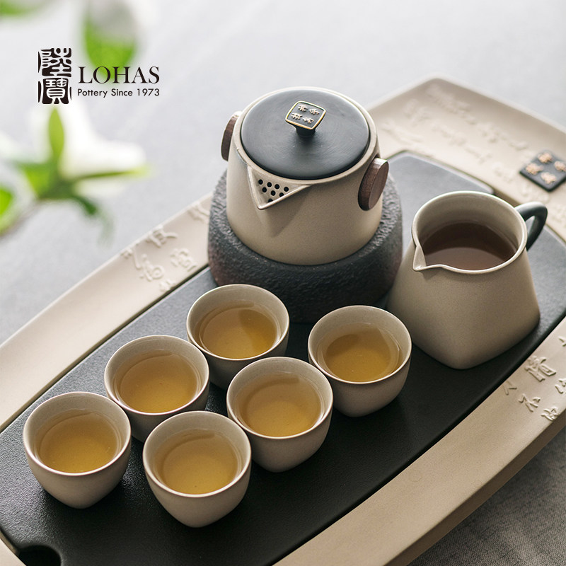 陆宝陶瓷客厅礼盒功夫茶具