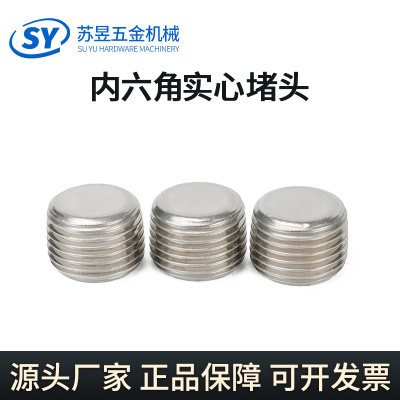 sus304内六角实心堵头公制