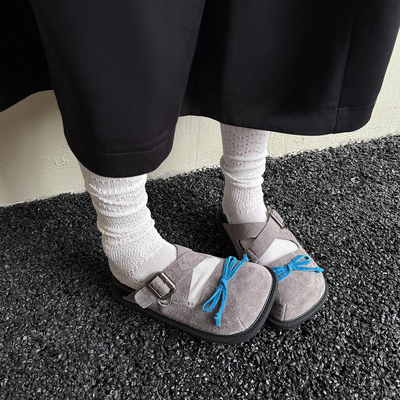 2025新款小众大头丑萌蝴蝶结鞋