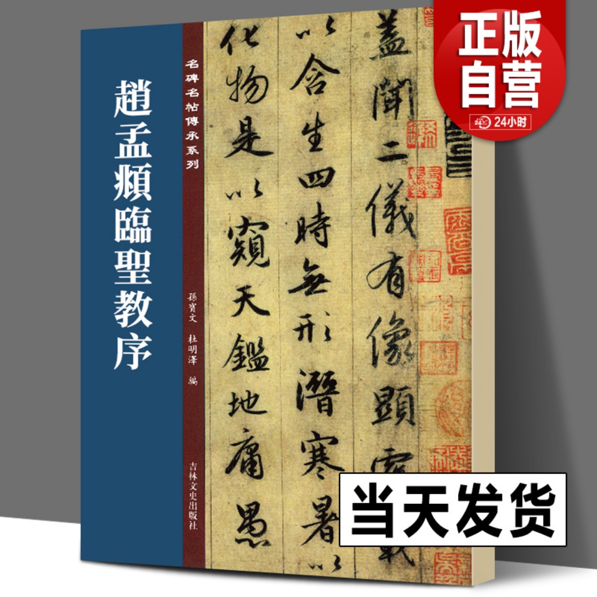 正版书 赵孟頫临圣教序 清晰原碑临本孙宝文名碑名帖傳承系列怀仁集王羲之圣教序全文高清赵孟俯临圣教序行书毛笔书法字帖临摹碑帖 书籍/杂志/报纸 书法/篆刻/字帖书籍 原图主图