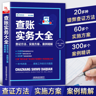 查账实务大全查证方法实施方案案例精解计审计税务财务报表分析账目管理从入门到精通新手学会计k 书籍