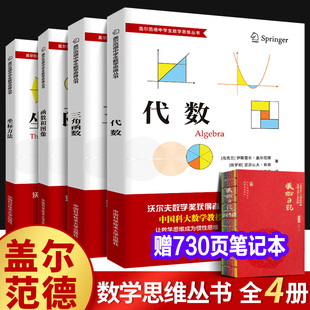 正版全套4册 盖尔范德中学生数学思维丛书 中学数学坐标方法+三角函数+代数+函数和图像 中学生数学知识强化和思维拓展用书中科大