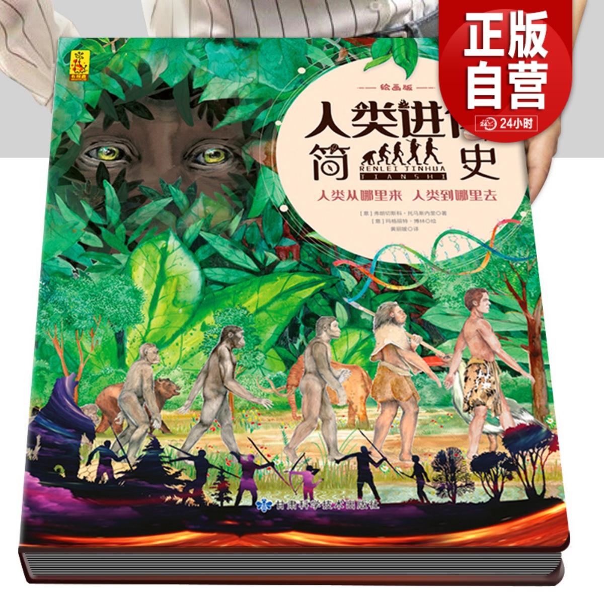 人类进化简史 绘画版 人类起源物种进化演化过程 6-8岁小学儿童自然