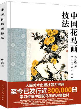 中国花鸟画技法 孙其峰课图画稿 教学笔记图例范本步骤解析美术绘画教材初学传统国画写意动物牡丹花卉禽鸟画法入门基础教程书正版