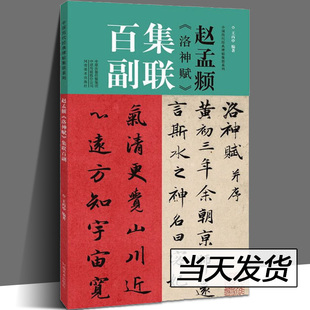 赵孟頫洛神赋集联百副 丙申 赵孟俯对联书法字帖 中国历代碑帖集联系列 学生成人初学入门楷书毛笔书法字帖临摹范本 河南美术