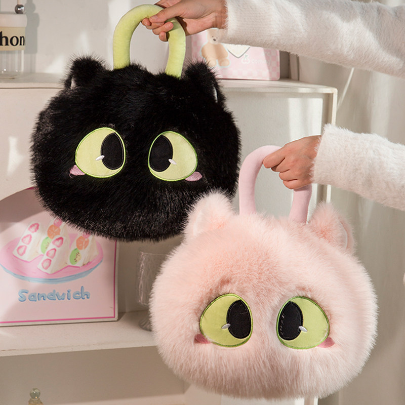 Momoi 大眼猫咪抱枕毯子二合一被子两用2026新款沙发靠枕午睡盖毯