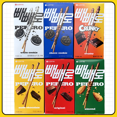 乐天棒棒饼干韩国进口派乐lotte