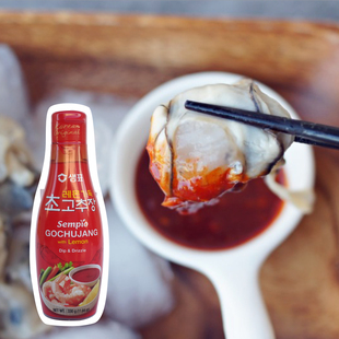 膳府柠檬味辣椒酱330g韩国进口生鱼片海鲜类蘸酱贝类生蚝酸辣