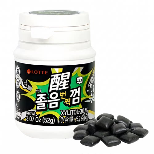 乐天超醒口香糖52g韩国进口